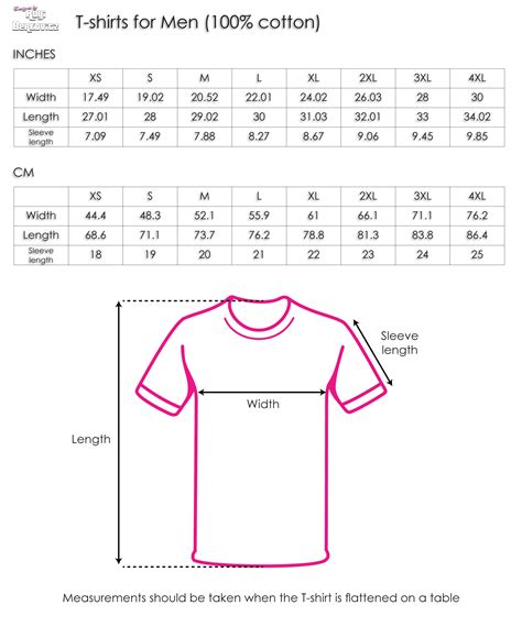 ysl t shirt size chart|t-shirt size chart pdf.